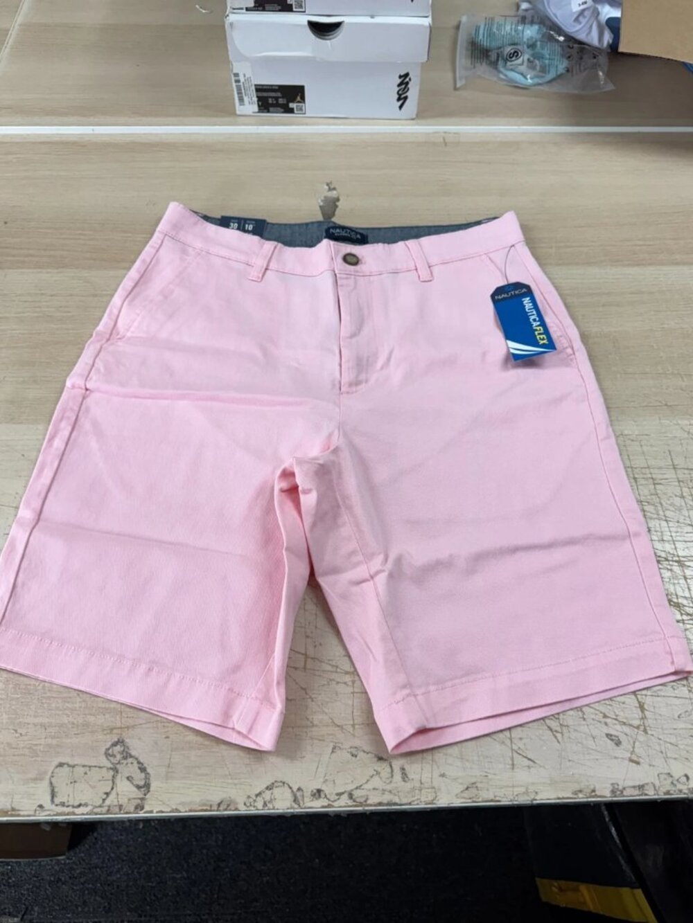 Nautica Men's 10" Stretch Cotton Classic Chino Short in Orchid Pink 32W